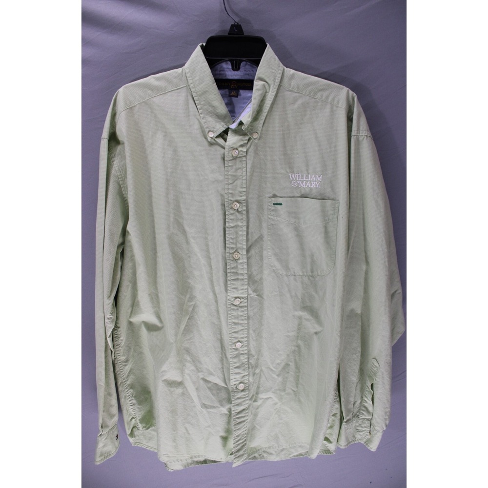 Tommy Hilfiger Golf Long Sleeve Shirt William‎ & Mary Size Large Cotton